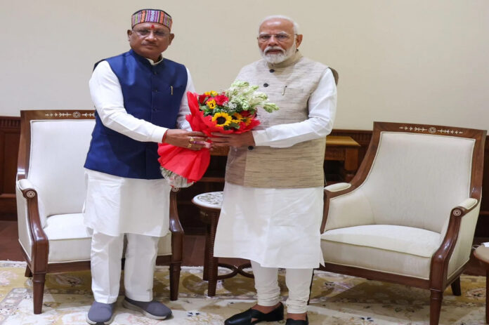 ..Chhattisgarh Raipur CM Vishnudev meets PM Narendra Modi