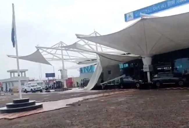 gujarat rajkot airport roof collapse accident