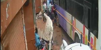 Khairagarh accident bus brake failure