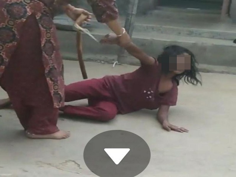 Girl child beaten video viral